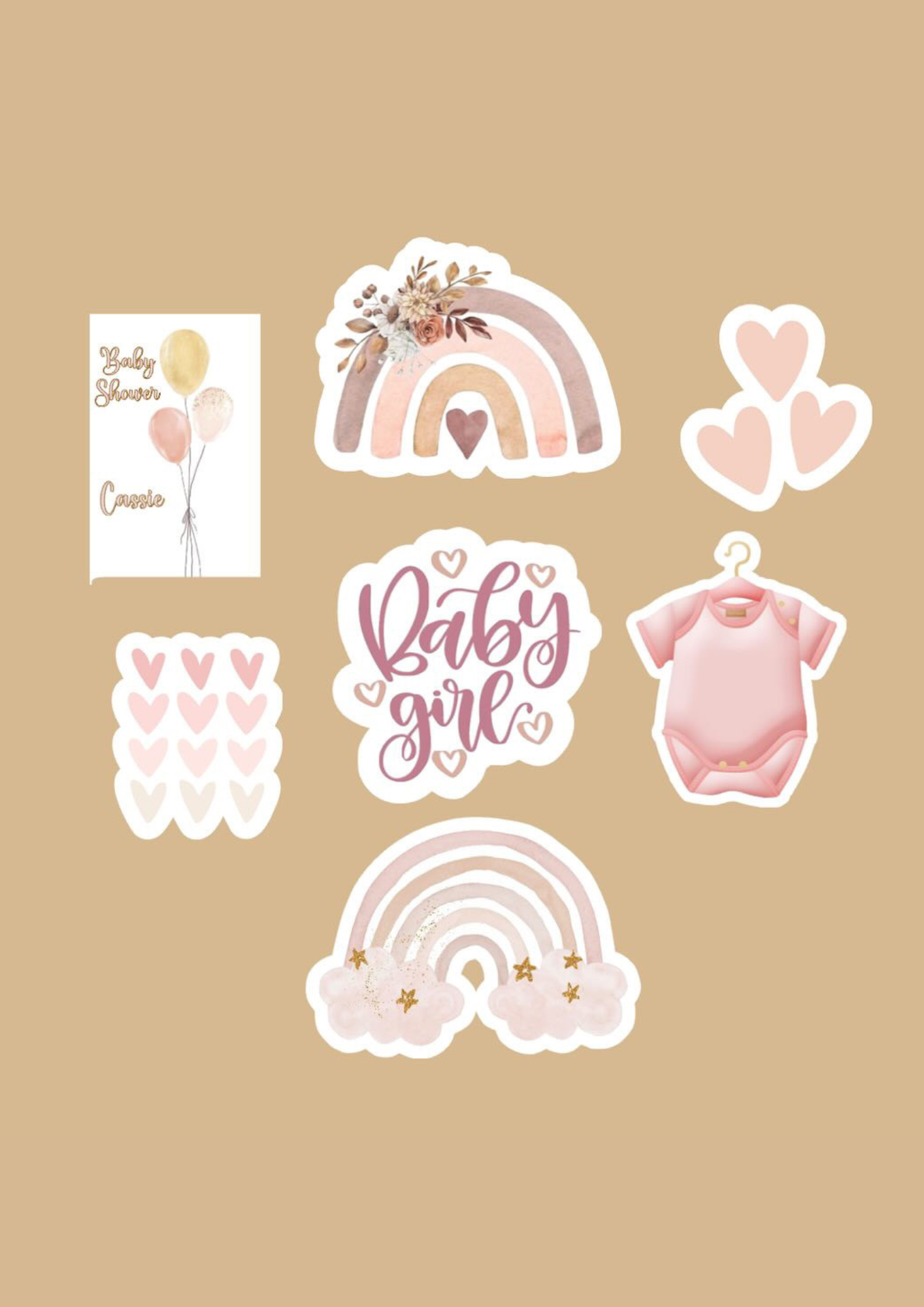 Biscuit Baby Shower Fille