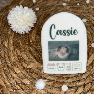 Faire-Part Biscuit Naissance avec Photo