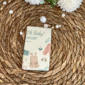Faire-Part Biscuit Baby Shower Automne