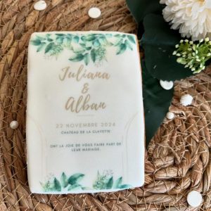 Faire-Part Biscuit Mariage Nature