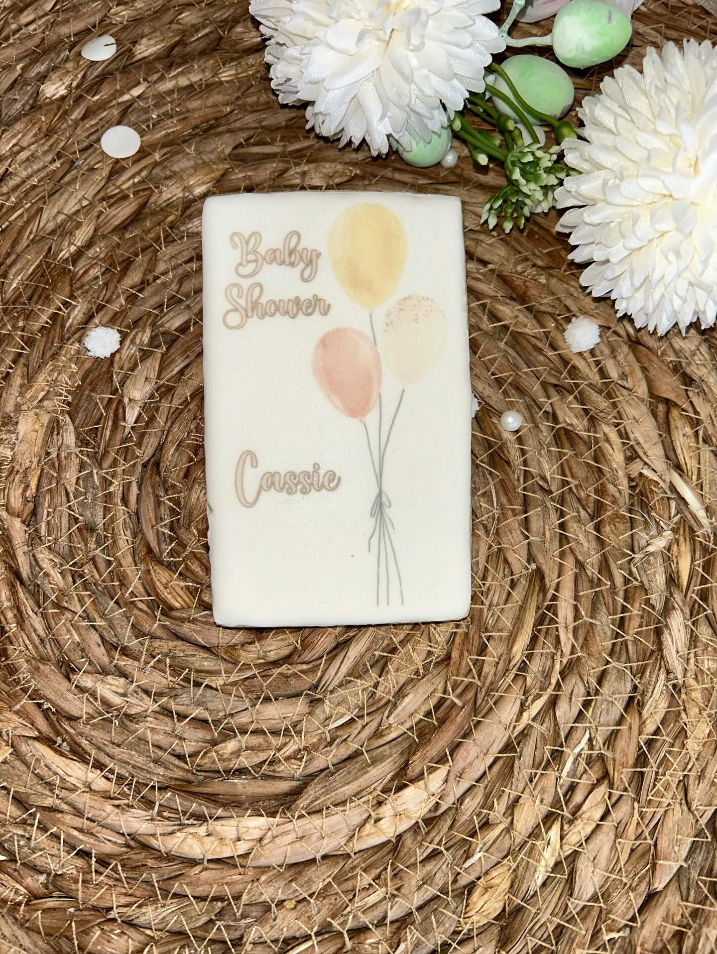 Faire-Part Biscuit Naissance Ballon