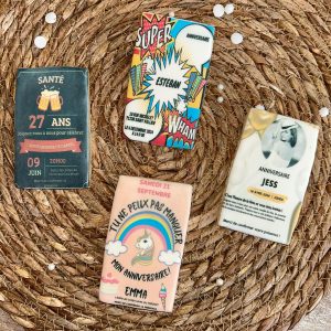 Invitations Comestibles en Biscuit