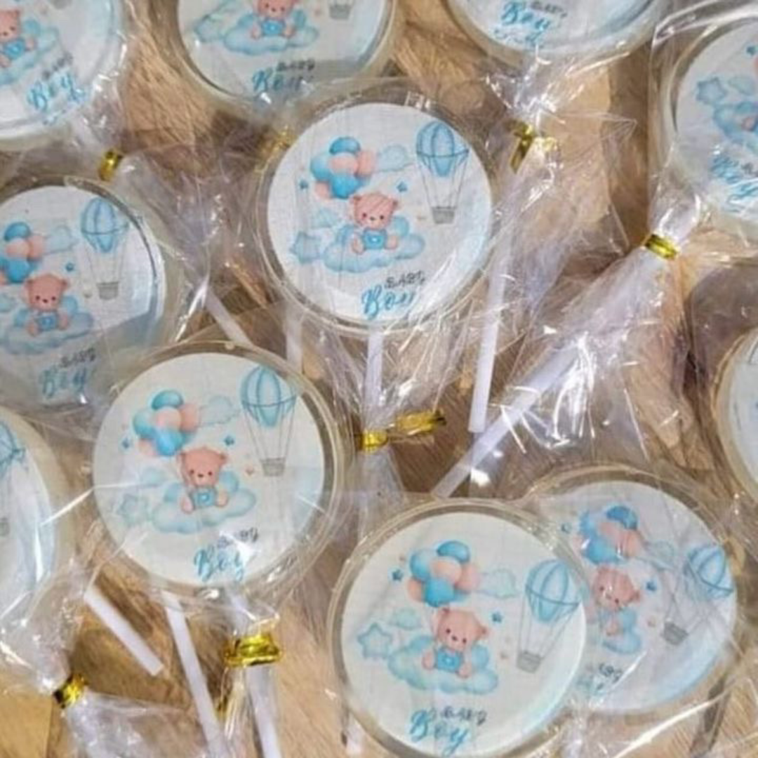 Sucettes Baby Shower Garçon