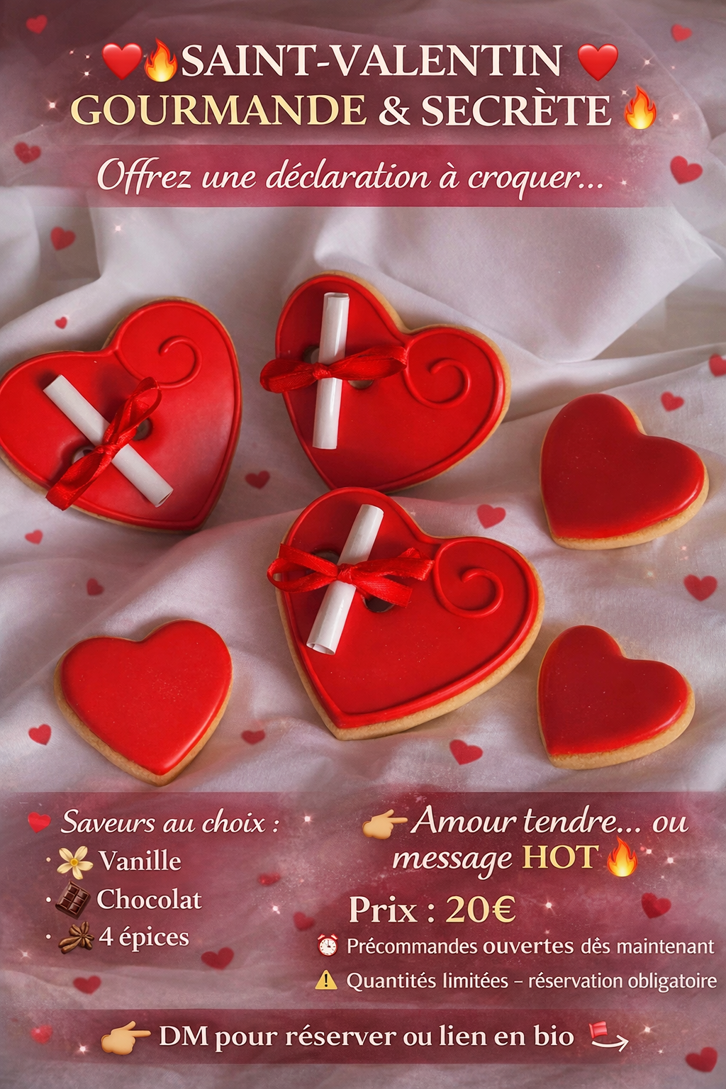 Box coeurs à messages